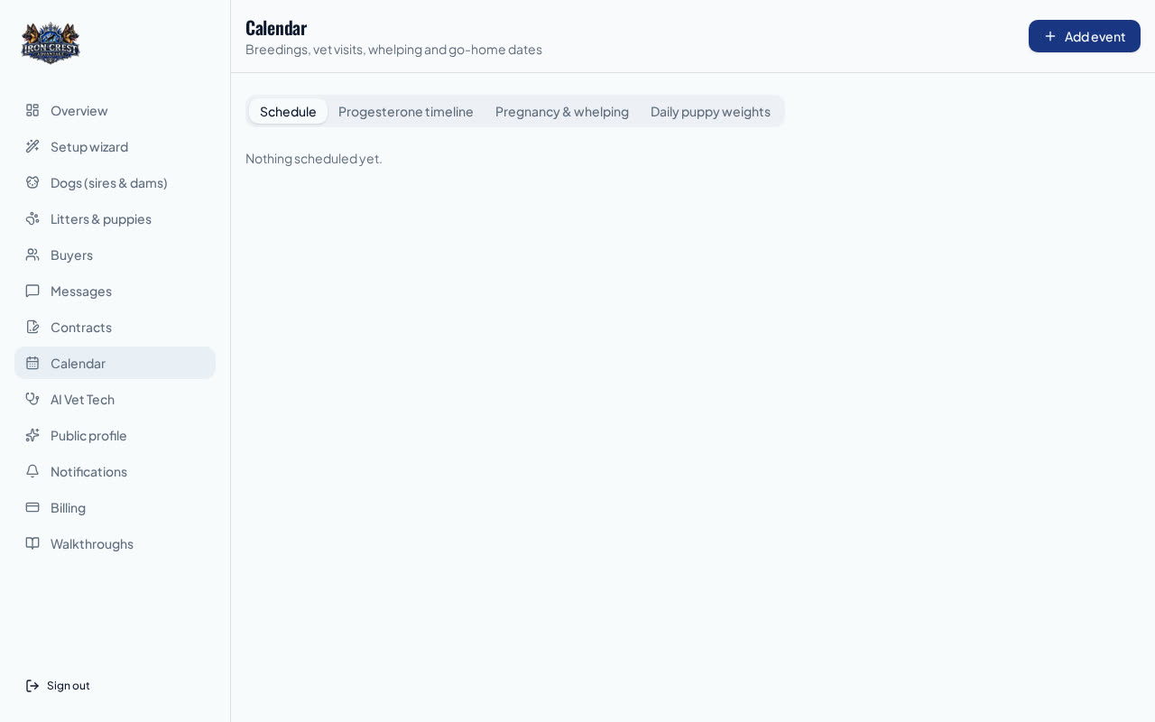Calendar, progesterone & weight tracking walkthrough preview